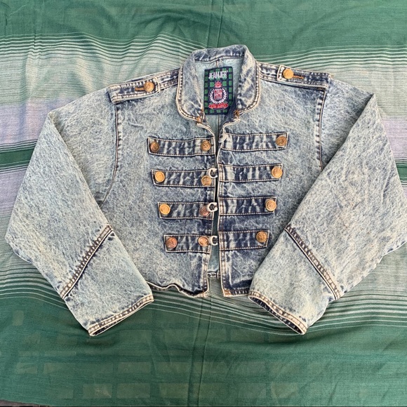 Jeanjer Jackets & Coats Vintage Jeanjer Denim Jacket Gold Buttons Small Poshmark